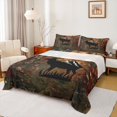 thumbnail image 1 of Feelyou 3D Elk Moose Twin Sheet Sets, Rustic Farmhouse Bedding, 3-Piece, 1 of 7