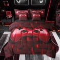thumbnail image 1 of Feelyou 3D Game Console Bedding Comforter Set 7 Pieces for Boys, Modern Video Gaming Lover Full Bedding Set, Red Square Honeycomb Reversible Fitted Sheet Flat Sheet, Luxury Bedroom Decor, 1 of 9