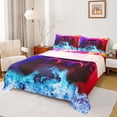 thumbnail image 1 of Feelyou 3D Gamepad Gaming Boys Bed Sheets, Fire and Water King Sheets, 4 Pieces, 1 of 7