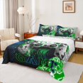 thumbnail image 1 of Feelyou 3D Green Gamepad Queen Sheet Sets for Kids, Artwork Fashion Honeycomb Flat Sheet, Video Gaming Controller Queen Fitted Sheet, Luxury Bedroom Decor, 4pcs, 1 of 7