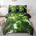 thumbnail image 1 of Feelyou 3D Green Tree Twin Bedding Sets 7-Piece for Teen, Leaf Plant Botanical Bedding Comforter Set, Nature Scenery Reversible Sheet Sets, Super Cozy Room Decor, 1 of 7