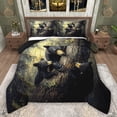 thumbnail image 1 of Feelyou 3D Jungle Bear Twin Comforter Sets, Tree Leaf Botanical Bedding Set, 2 Pieces, 1 of 8