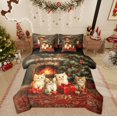 thumbnail image 1 of Feelyou 3D Kawaii Cat Twin Bedding Sets 7-Piece for Child, Western Christmas Festival Bedding Comforter Set, Kitten Animal Reversible Sheet Sets, Microfiber Bedroom Decor, 1 of 7