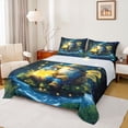 thumbnail image 1 of Feelyou 3D Magic Gnome Bed Sheets for Child, Glitter Dreamy Fireflies King Sheets, Fairy Tale Theme Sheet Set, Luxury Bedroom Decor, 4-Piece, 1 of 7