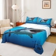thumbnail image 1 of Feelyou 3D Marine Shark Twin Sheet Sets, Sea Animal Child Bedding, 3pcs, 1 of 7