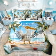 thumbnail image 1 of Feelyou 3D Pelicans Animal Comforter Set 7pcs, Beach Coconut Tree King Bedding Sets, 1 of 8