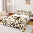 thumbnail image 1 of Feelyou 3D Rustic Bee Queen Sheet Sets for Kids, Mandala Jungle Floral Flat Sheet, Tribal Western Mushroom Queen Fitted Sheet, Lightweight Room Decor, 4 Pieces, 1 of 7