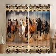 thumbnail image 1 of Feelyou 3D Rustic Horse Black Out Curtains, Hippie Bohemian Aztec Curtains Pack of 2 (42x63 Each), Farmhouse Western Animal Bedroom Curtains, Blackout Curtains Home Decor, 1 of 6