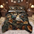 thumbnail image 1 of Feelyou 3D Wildlife Duck Full Size Comforter Sets, Jungle Leaf Branches Bedding Sets, 3pcs, 1 of 8