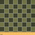 thumbnail image 1 of Feelyou Abstract Checkered Fabric by the Yard 2 Yards, Square Geometric Room Decor Fabric by the Yard, Yellow Green Buffao Fabric for Sewing, Super Cozy Room Decor, 1 of 6