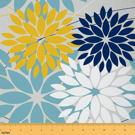 Feelyou Abstract Geometry Fabric by the Yard 1 Yard, Modern Minimalism Sewing Fabric, Old Fashion Home Decor Fabric by the Yard, Breathable Home Decor