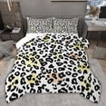 thumbnail image 1 of Feelyou Abstract Polkadots Full Size Comforter Sets, Cheetah Print Bedding Sets, 3pcs, 1 of 8