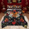 thumbnail image 1 of Feelyou Adult Bohemian Butterfly Bedding Comforter Set, Western Jungle Floral Twin Comforter Sets, Rustic Farmhouse Theme Reversible Bedding Set, Microfiber Bedroom Decor, 2 Pieces, 1 of 8