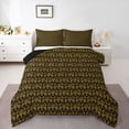 thumbnail image 1 of Feelyou Adult Boho Damask Queen Comforter Set, Gold Life Tree Bedding Comforter Set, 3pcs, 1 of 8