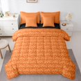 thumbnail image 1 of Feelyou Adult Boho Dragon Bedding Comforter Set 7pcs, Damask Flower King Bedding Sets, 1 of 8