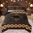 thumbnail image 1 of Feelyou Adult Hippie Aztec Bedding Comforter Set, Bohemian Triangle Abstract Twin Comforter Sets, Woodland Wildlife Bear Reversible Bedding Set, Breathable Home Decor, 2 Pieces, 1 of 8