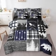 thumbnail image 1 of Feelyou Adventure Camp Bedding Comforter Set 7pcs, Lake House King Bedding Sets, 1 of 7