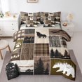 thumbnail image 1 of Feelyou Adventure Camp Twin Bedding Sets 7pcs, Wildlife Bedding Comforter Set, 1 of 7