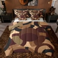 thumbnail image 1 of Feelyou Art Cycle Bedding Comforter Set 7pcs, Retro Abstract Stripes Queen Bedding Sets, 1 of 8
