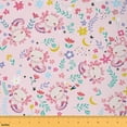 thumbnail image 1 of Feelyou Axolotl Fabric by the Yard 5 Yards for Teens, Rustic Floral Print Sewing Fabric, Cartoon Animal Home Decor Fabric by the Yard, Ultra Soft Home Decor, 1 of 6