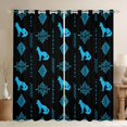 thumbnail image 1 of Feelyou Aztec Abstract Blackout Curtains Set of 2 (52x84 Each), Rustic Fox Window Curtains, 1 of 6
