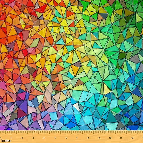 Feelyou Aztec Fabric by the Yard 1 Yard for Adults, Mandala Geometric Home Decor Fabric by the Yard, Hippie Tribal Sewing Fabric, Microfiber Bedroom Decor