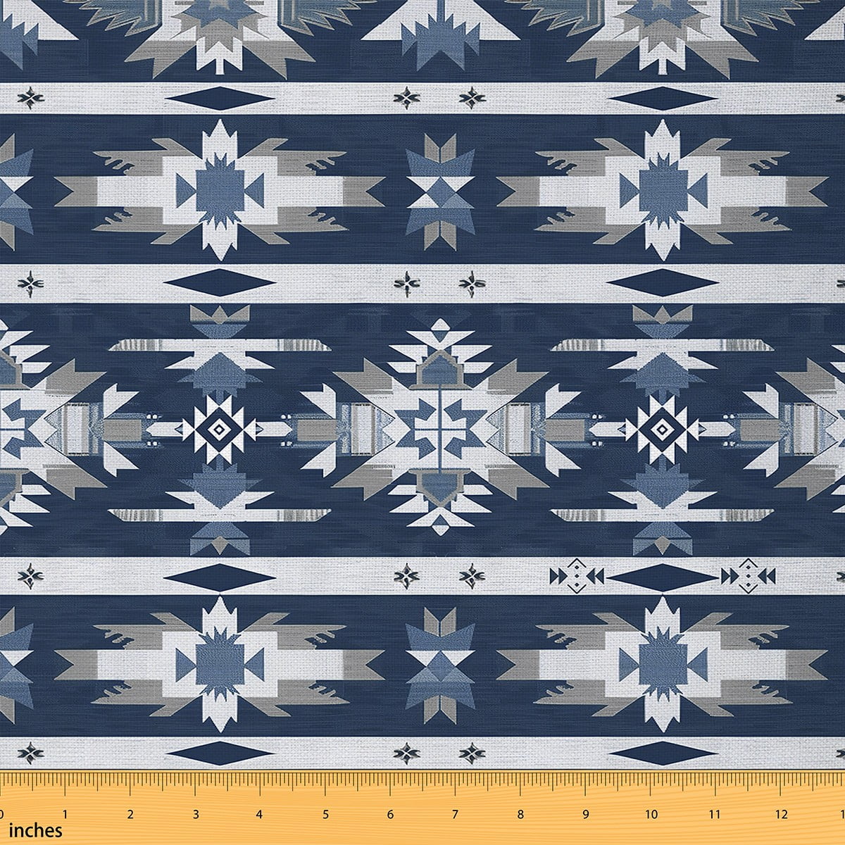 Feelyou Aztec Fabric by the Yard 3 Yards for Adult, Western Geometric Room Decor Fabric by the Yard, Bohemian Style Fabric for Sewing, Ultra Soft Home Decor
