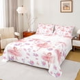 thumbnail image 1 of Feelyou Ballet Dancer Princess Twin Sheet Sets, Rose Flower Floral Bedding, 3 Pieces, 1 of 7