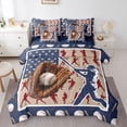 thumbnail image 1 of Feelyou Baseball Athlete Twin Bedding Sets 7pcs, US Flag Bedding Comforter Set, 1 of 7