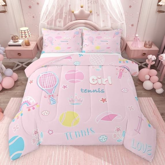 Feelyou Baseball Softball Full Size Comforter Sets, Sports Lover Bedding Sets, 3pcs