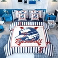 thumbnail image 1 of Feelyou Baseball Sports Bedding Comforter Set 7 Pieces, Cute Cartoon Full Bedding Set, 1 of 8