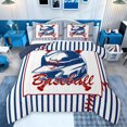 thumbnail image 1 of Feelyou Baseball Sports Queen Comforter Set, Cute Cartoon Bedding Comforter Set, 3 Pieces, 1 of 8