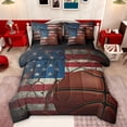 thumbnail image 1 of Feelyou Basketball Gamer Bedding Comforter Set 7pcs, American Flag Full Bedding Set, 1 of 8