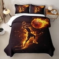 thumbnail image 1 of Feelyou Basketball Sport Twin Quilt Set for Boys, Modern Ball Player Twin Coverlet Set, 2pcs, 1 of 7