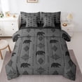 thumbnail image 1 of Feelyou Bear Adult Twin Bedding Sets 7pcs, Western Boho Damask Bedding Comforter Set, 1 of 8