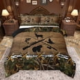 thumbnail image 1 of Feelyou Bear Deer Animal Bedding Comforter Set for Men, Farmhouse Lodge Cabin Twin Comforter Sets, Rustic Hunting Theme Reversible Bedding Set, Super Cozy Room Decor, 2pcs, 1 of 8