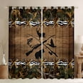 thumbnail image 1 of Feelyou Bear Deer Animal Black Out Curtains for Men, Farmhouse Lodge Cabin Curtains Pack of 2 (42x63 Each), Rustic Hunting Theme Bedroom Curtains, Black Out Curtains Decor, 1 of 6