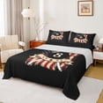 thumbnail image 1 of Feelyou Billiards Sport Kid Queen Sheet Sets, Cartoon Stars Print Flat Sheet, Vintage American Flag Queen Fitted Sheet, Breathable Home Decor, 4-Piece, 1 of 7