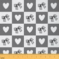 thumbnail image 1 of Feelyou Black Bow Fabric by the Yard 5 Yards for Teens, Dreamy Princess Home Decor Fabric by the Yard, Buffalo Geometric Sewing Fabric, Lightweight Room Decor, 1 of 6