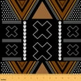 thumbnail image 1 of Feelyou Black Brown Stipes Fabric by the Yard 10 Yards, Tribal Abstract Geometric Sewing Fabric, Teenager Adult Home Decor Fabric by the Yard, Lightweight Room Decor, 1 of 6