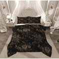 thumbnail image 1 of Feelyou Black Gold Flower Full Size Comforter Sets, Retro French Floral Bedding Comforter Set, Countryside Theme Reversible Bedding Sets, Super Cozy Room Decor, 3-Piece, 1 of 8