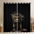 thumbnail image 1 of Feelyou Black Gold Princess Black Out Curtains, Kawaii Girls Curtains Pack of 2 (42x63 Each), Teen Child Female Adult Bedroom Curtains, Blackout Curtains Room Decor, 1 of 6