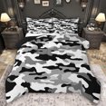 thumbnail image 1 of Feelyou Black Grey Camo Twin Comforter Sets, Abstract Ombre Stripes Bedding Set, 2-Piece, 1 of 8