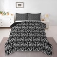 thumbnail image 1 of Feelyou Black Mandala Damask Full Size Comforter Sets, Dragon Animal Bedding Sets, 3pcs, 1 of 8