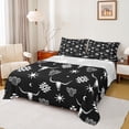 thumbnail image 1 of Feelyou Black Sheep Skeleton Queen Sheet Sets for Men, Vintage Western Aztec Flat Sheet, Hippie Bohemian Style Queen Fitted Sheet, Luxury Bedroom Decor, 4 Pieces, 1 of 7