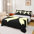 thumbnail image 1 of Feelyou Black Yellow Bowknot Twin Sheet Sets for Girls, Kawaii Bow-tie Ribbon Twin Fitted Sheet, Cute Princess Style Flat Sheet, Ultra Soft Bedroom Decor, 3 Pieces, 1 of 7