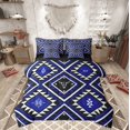 thumbnail image 1 of Feelyou Blue Boho Aztec Bedding Comforter Set 7 Pieces, Mandala Geometric Full Bedding Set, Vintage Western Fashion Reversible Fitted Sheet Flat Sheet, Super Cozy Room Decor, 1 of 7