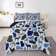 thumbnail image 1 of Feelyou Blue Camouflage Teens Full Size Comforter Sets, Wildlife Moose Bedding Sets, 3pcs, 1 of 8