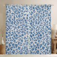 thumbnail image 1 of Feelyou Blue Cheetah Curtains (2, 42x63), Glitter Sequin Teens, 1 of 6