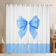 thumbnail image 1 of Feelyou Blue Fashion Bowknot Blackout Curtains Set of 2 (52x84 Each), Kawaii Dreamy Bow-tie Window Curtains, Fairy Tale Princess Curtains and Drapes, Curtains and Drapes Decor, 1 of 6